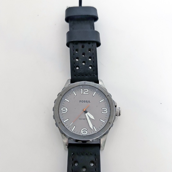 FOSSIL Nate Spectrum JR1449 Men's watch, New battery,  new leather strap - Picture 3 of 8